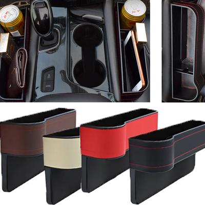Leather Car Seat Side Pockets Storage Holder High-quality Universal Cars Seats Gap Crevice Storage Box Auto Interior Accessories
