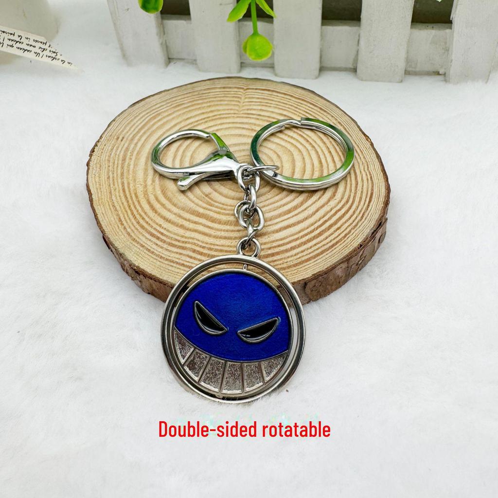 One Piece Whitebeard & Fire Fist Ace Rotating Brooch Necklace & Hat Cosplay Accessories