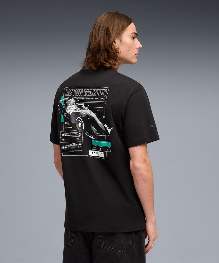 PUMA Amf1 Graphic Tee 2 (Regular) - Black / 635388-01