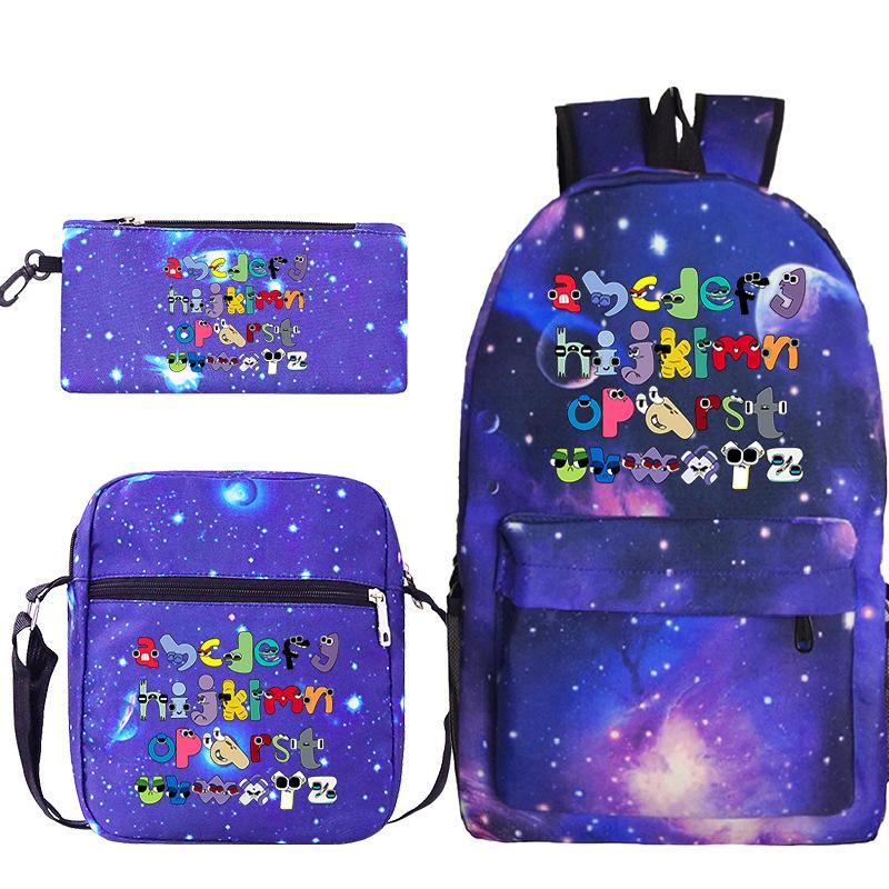 Game Alphabet Lore Alphabet Legend School Bag Backpack Shoulder Bag Pencil Case