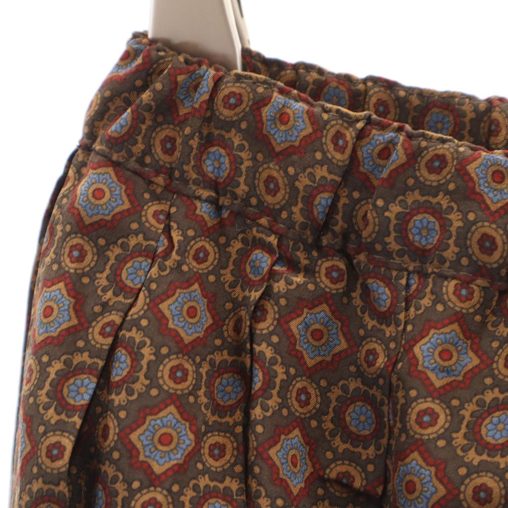 Calvin Klein 90s Old Overall Handle Mimole Length Pleated Skirt 8 Brown Women Used