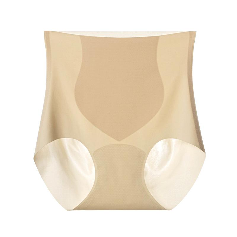 Fashionable Women's Abdominal Tightening Underwear Comfortable Breathable Summer Thin High Waist Plus Size Women's Triangle Panties