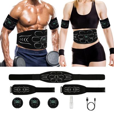 Ems Muskelstimulator Bauchmuskeltrainer Bauchmuskeltoner Elektronische Tonisierungsgürtel Fitnessmassage Schlankheitsgerät USB Wiederaufladbar