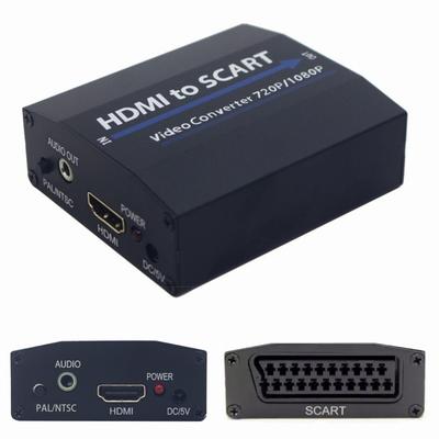 HDMI To SCART Image and Sound Converter + 3.5mm Jack Adapter