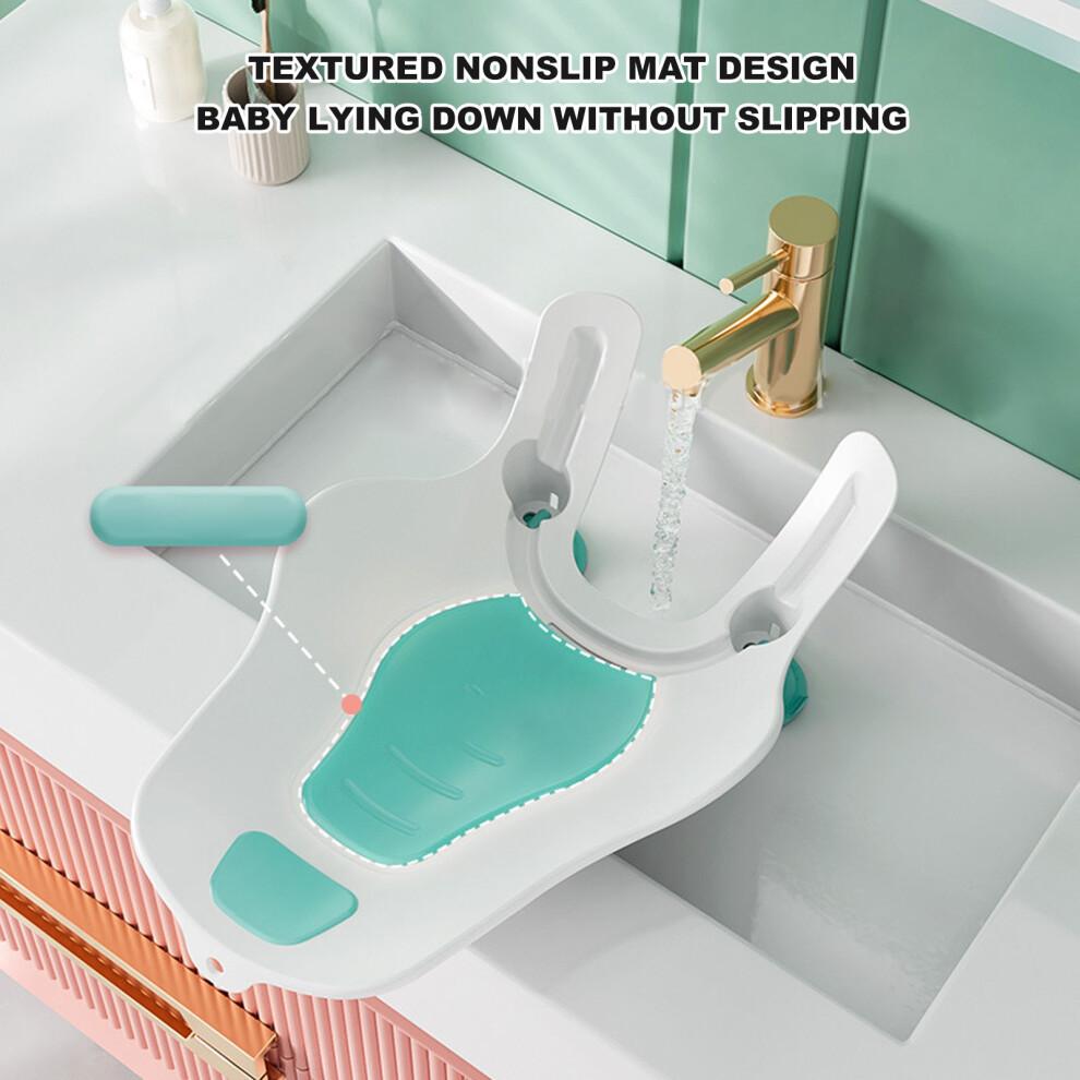 Verstellbarer ergonomischer Baby-Badewannenkissen mit einfachem Ablassdesign