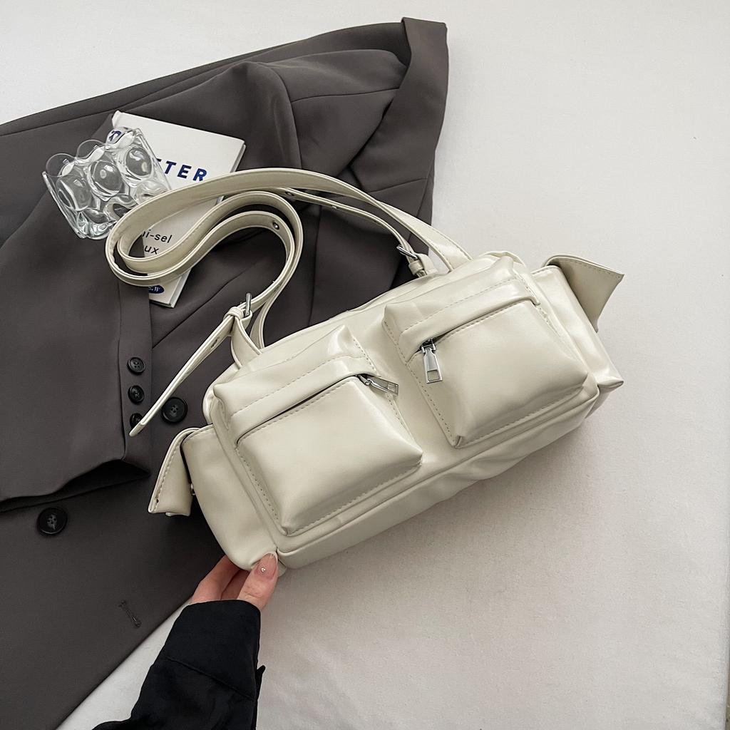 Women Bag Korean Fashion Y2K PU Fashion Simple Shoulder Bag Pures and Bags Crossbody Girls Tote Bags