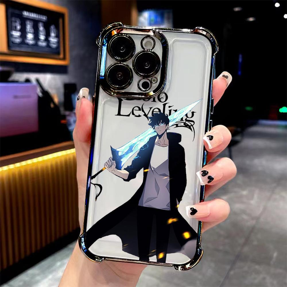 anime s-solo l-levelings Plating Phone Case For vivo Y400 V60 Y39 Y29 V40 Y38 Y200i Y28 Y03 Y200 V50 V29e 27 Y17s Lite Pro 4G 5G