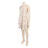 Barbara Beige Flower Modal Tank Dress  Ggw1033 