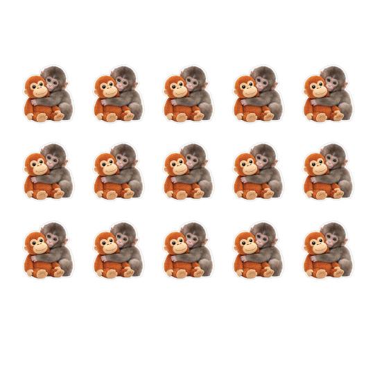 Protect Punch The Monkey Aufkleber Niedlicher Babyaffe hält Plüschtier Aufkleber Warme Heilungsaufkleber für Kinder Dekoration Und Geschenke