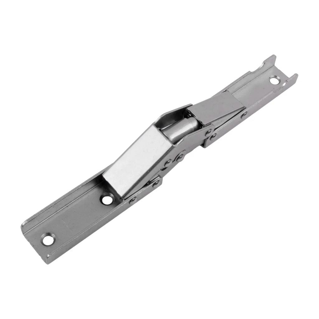 Hinges Folding Hinges Cold Rolled Steel Door Furniture Hinges Brackets Screws Self-Locking Silver Spring Folding Hinge