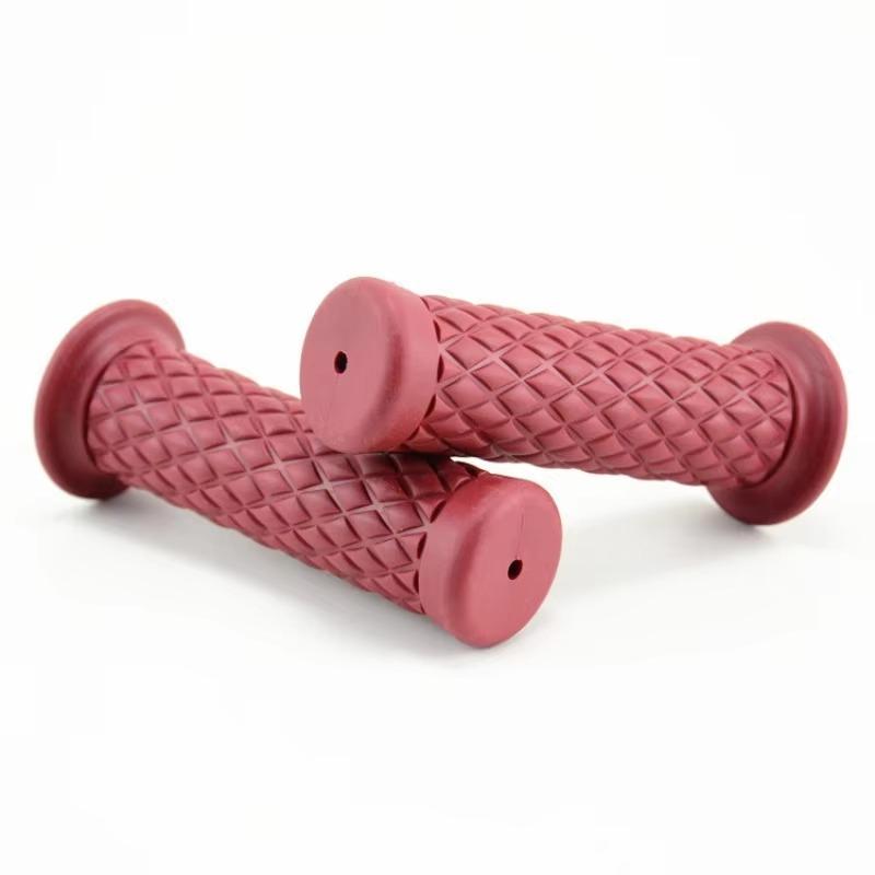 Universal 7/8" 22mm Retro Motorcycle Hand Grips Non-slip Rubber Handlebar Grips