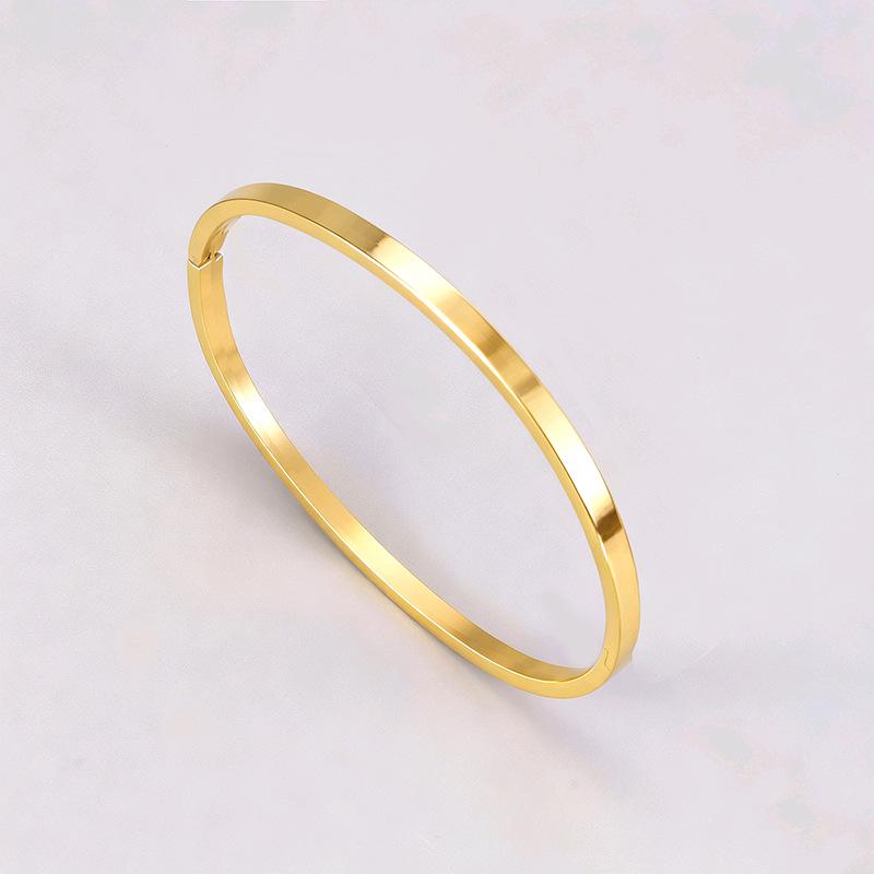 18k Rose Gold Diamond Buckle Bracelet - Korean Stylish Design, High-End Jewelry