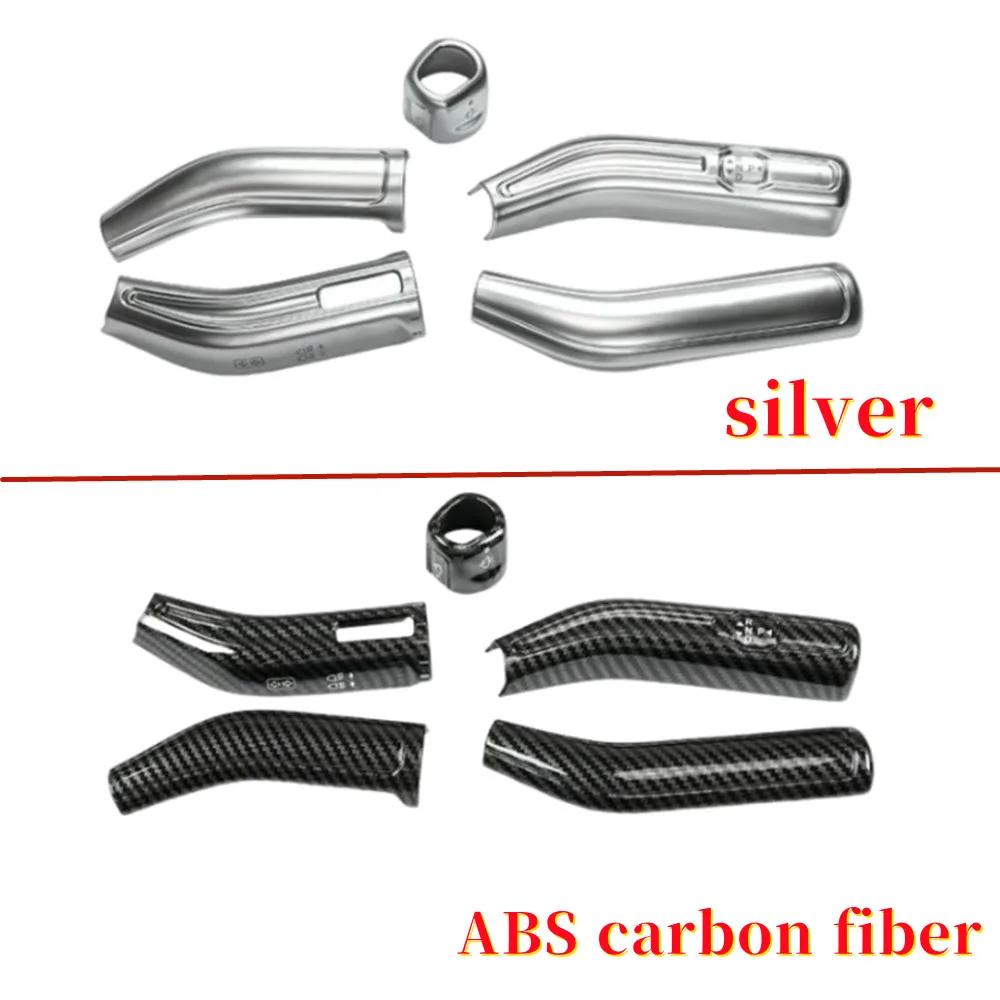 Per Mercedes Benz AMG Classe A B CLA GLE GLS GLB GLA A35 W177 W247 C118 W167 V167 X167 Leva del cambio dell'auto Copertura del braccio del tergicristallo Cornice di finitura