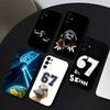 67 Six Seven Phone Case For Samsung S25,S24,S21,S22,S23,S30,Ultra,S20,Plus,Soft Silicone Black Cover