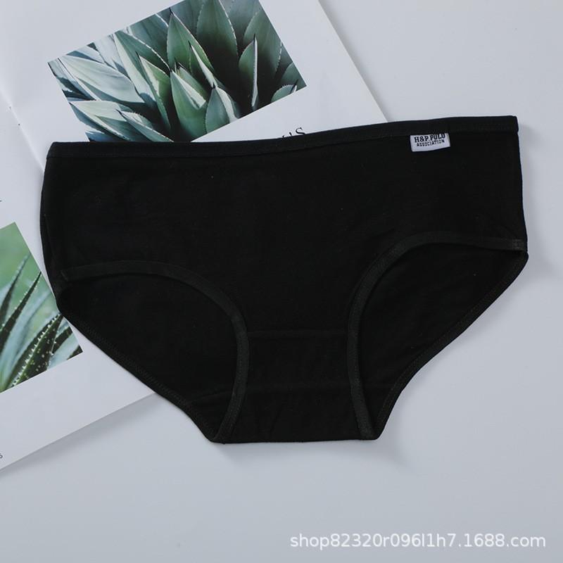 Candy Colored Underwear for Students Lingerie Breathable Briefs Waist Cute Girl Pure Knickers Cotton Solid Color Panties
