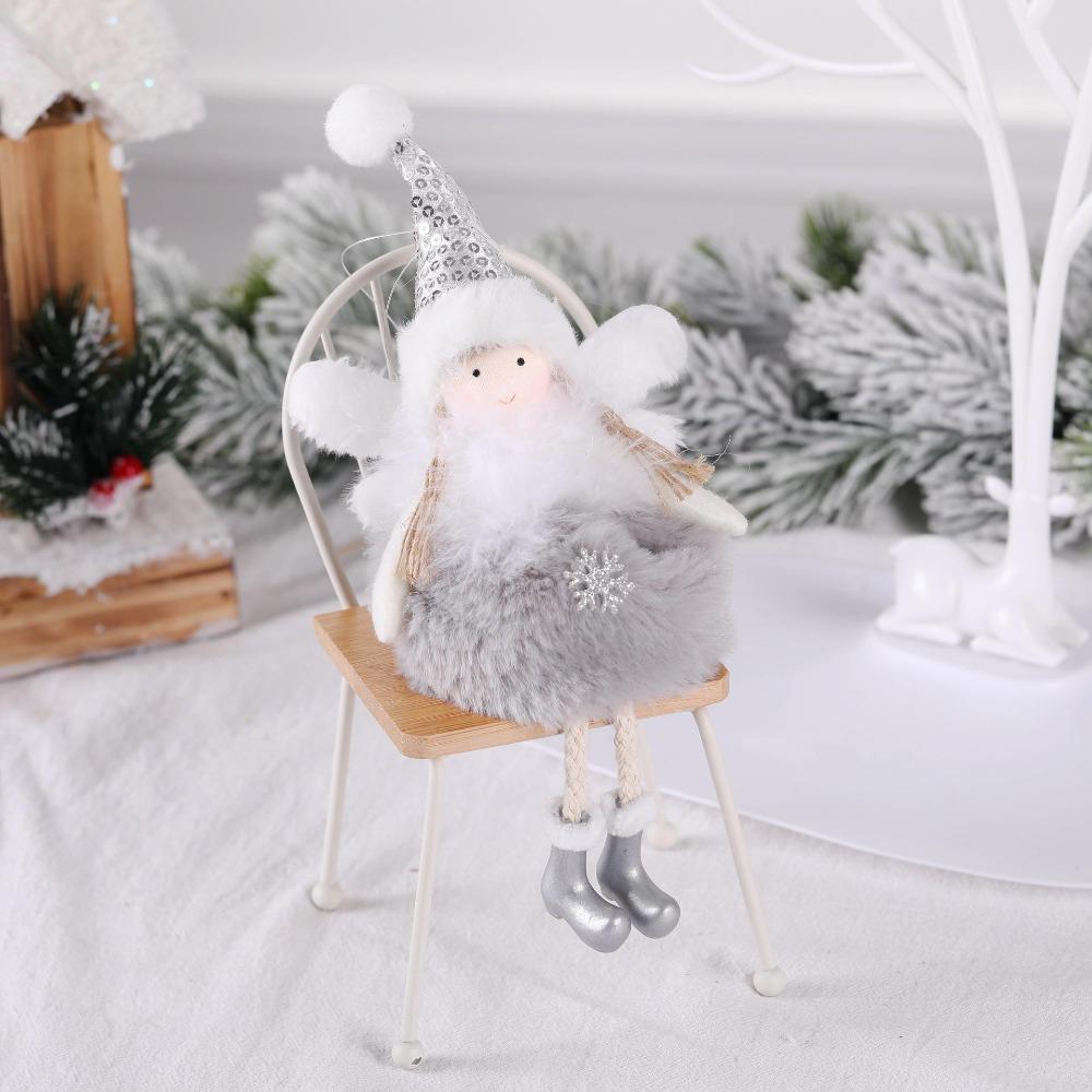 New Christmas Supplies Christmas Feather Angel Christmas Tree Decoration Pendant Small Pendant Christmas
