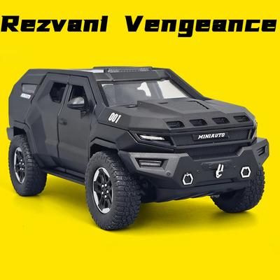 1:24 Rezvani Vengeance LADA NIVA Model Car Toy Wheel Steering Metal Models Shock Absorption Off-road Vehicles Gifts for Boys