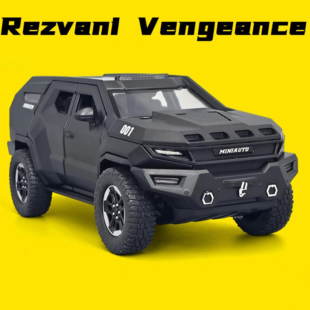 AAYE1 1:24 Rezvani Vengeance LADA NIVA Model Car Toy Wheel Steering Metal Models Shock Absorption Off-road Vehicles Gifts for Boys