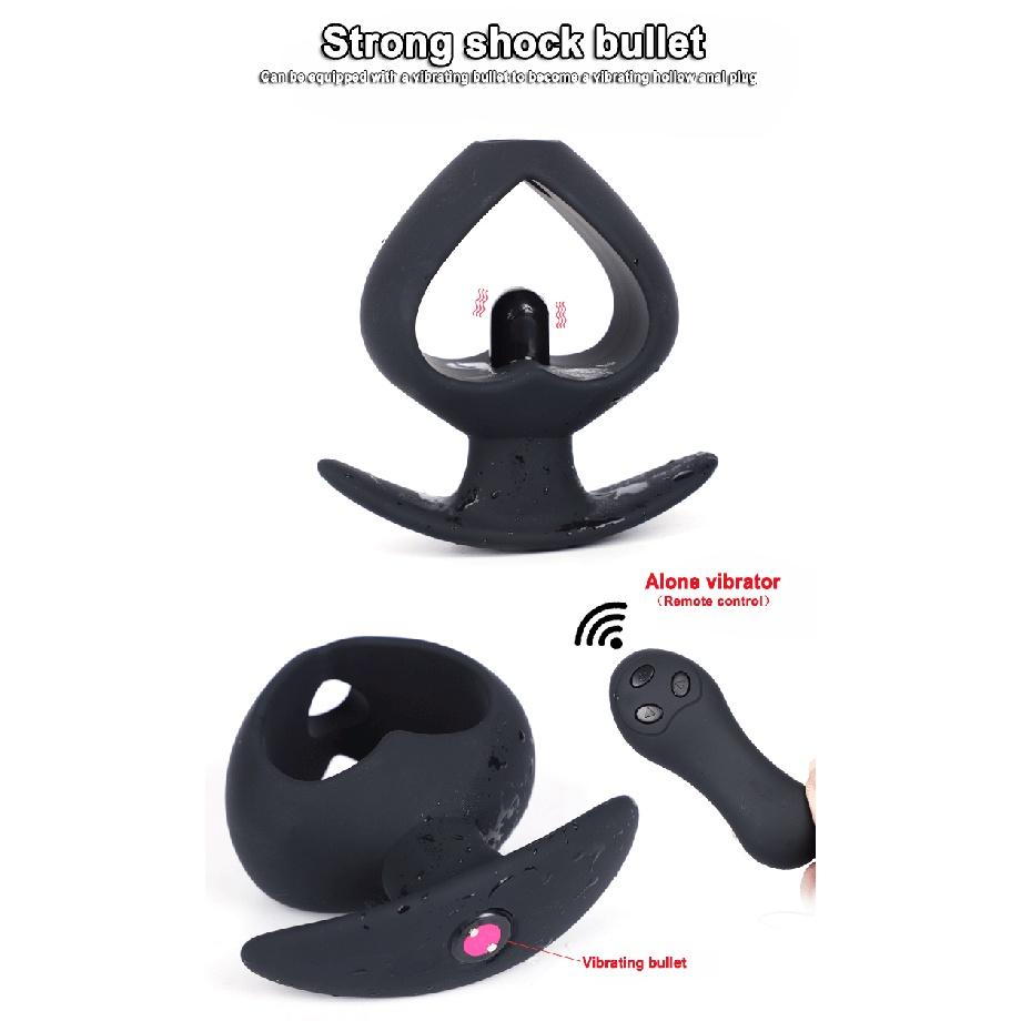 Hohler Analplug mit Wasserhahn zum Waschen des Anus, Vaginalreinigung, Einlaufdildo, XL-Sexspielzeug, Silikon-Buttplug, kabellos