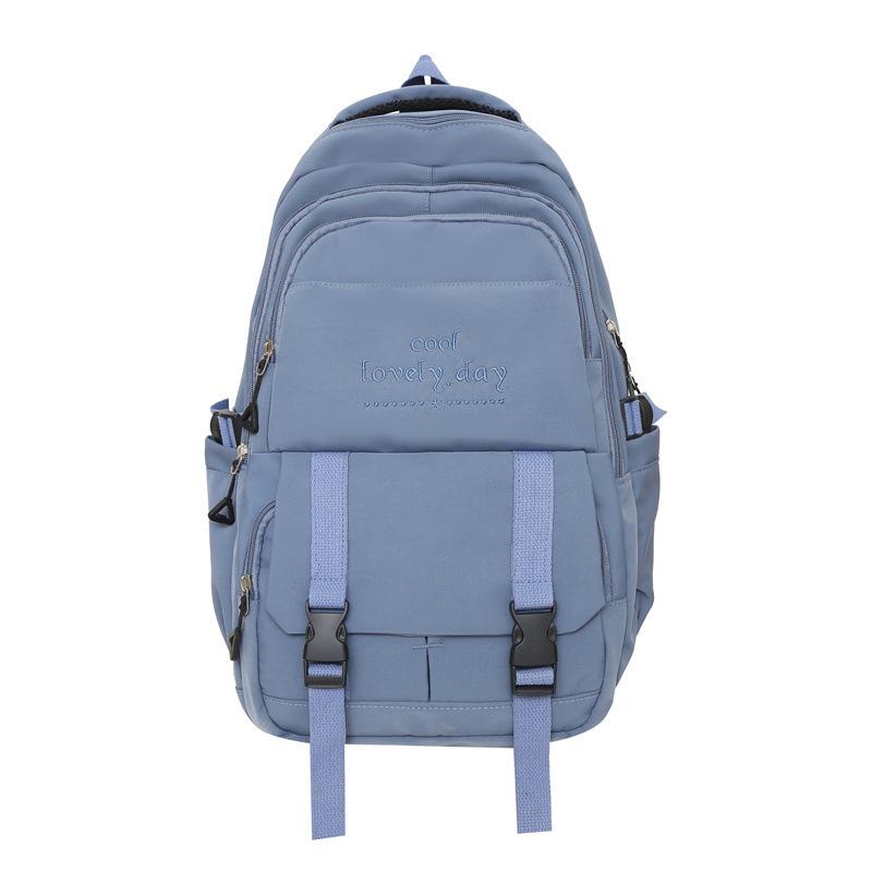 Сплошной цвет школьный женский рюкзак для старшеклассников — фото 19