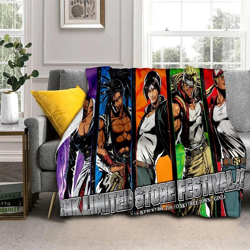 Retro Game King of Fighters Gamer Blanket,Soft Throw Blanket for Home Bedroom Bed Sofa Picnic Travel Office Cover Blanket Kids