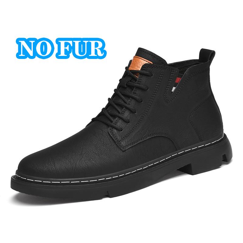 

Fashion Hot Sale Fashion Motorcycle Boots for Men Comfort Platform Ankle Boots Lace-up Genuine Leather Casual Shoes Versatile Man Botas 38