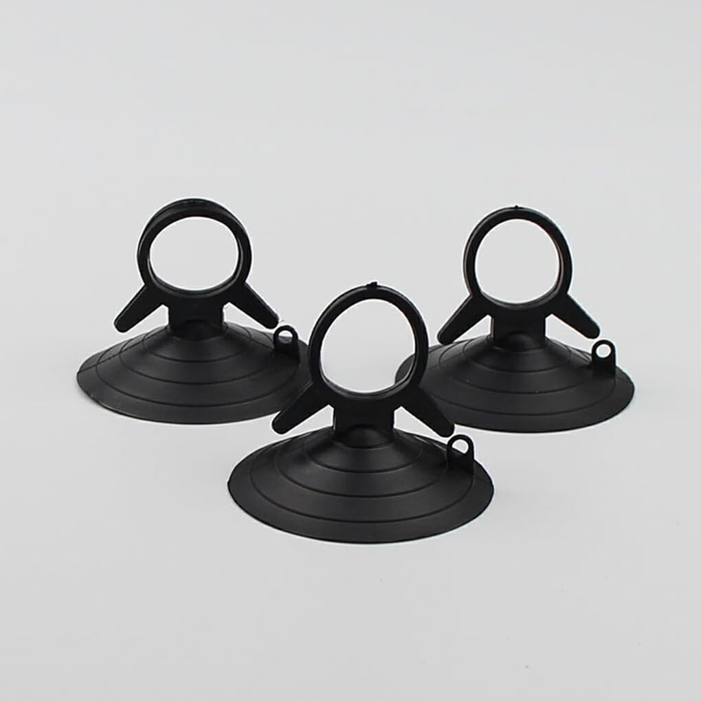Generic 10 Pcs Car Suction Cup Hooks Lightweight Durable Eco-friendly PVC Wide Application Strong Suction Power Easy, Matte White
