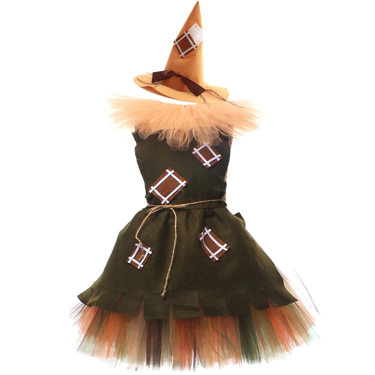 

Kids Girls Halloween Costume Tin Man Lion Princess Tutu Dress Play Party Dress Outfit L
