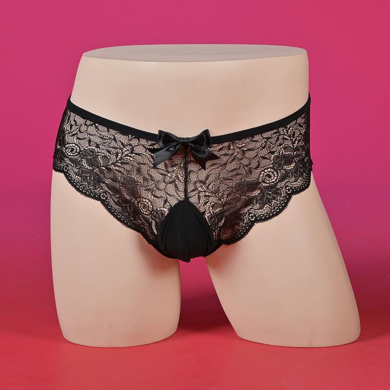 Δαντελωτό Διάφανο Sissy Pouch Σλιπ Σέξι Δαντελωτό Διάφανο Σλιπ Γκέι Άνδρας Με Διαχωρισμό Για Κούκλα Εσωρούχα JK Καμαριέρα Άνδρας Σλιπ