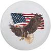 American Eagle USA Flag Spare Tire Cover Waterproof PVC Leather Wheel