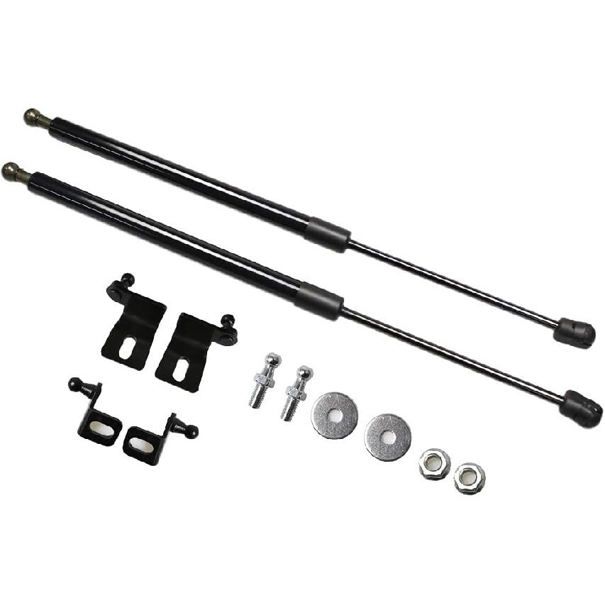 TSUBASA Lift Supports for 1999-2007 Toyota MR-S MR2 Roadster Spyder ZZW30 1ZZ-FE Front Luggage Modify Carbon Fiber Gas Charged Shock Dampers Spring Normal black