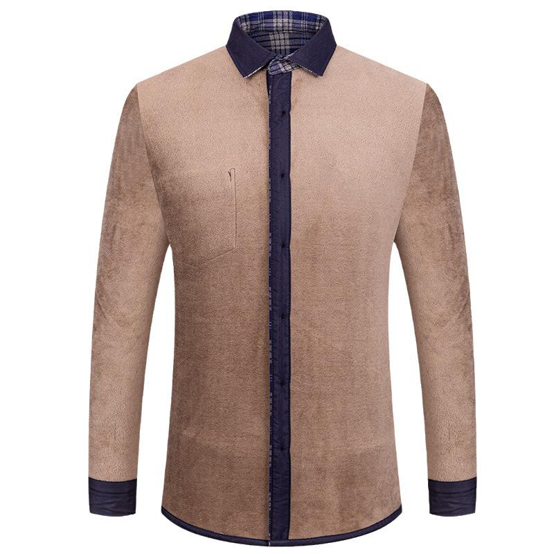 Cămașă groasă cu carouri și căptușeală din fleece pentru bărbați pentru Toamnă/Iarnă – Opțiuni multicolor disponibile