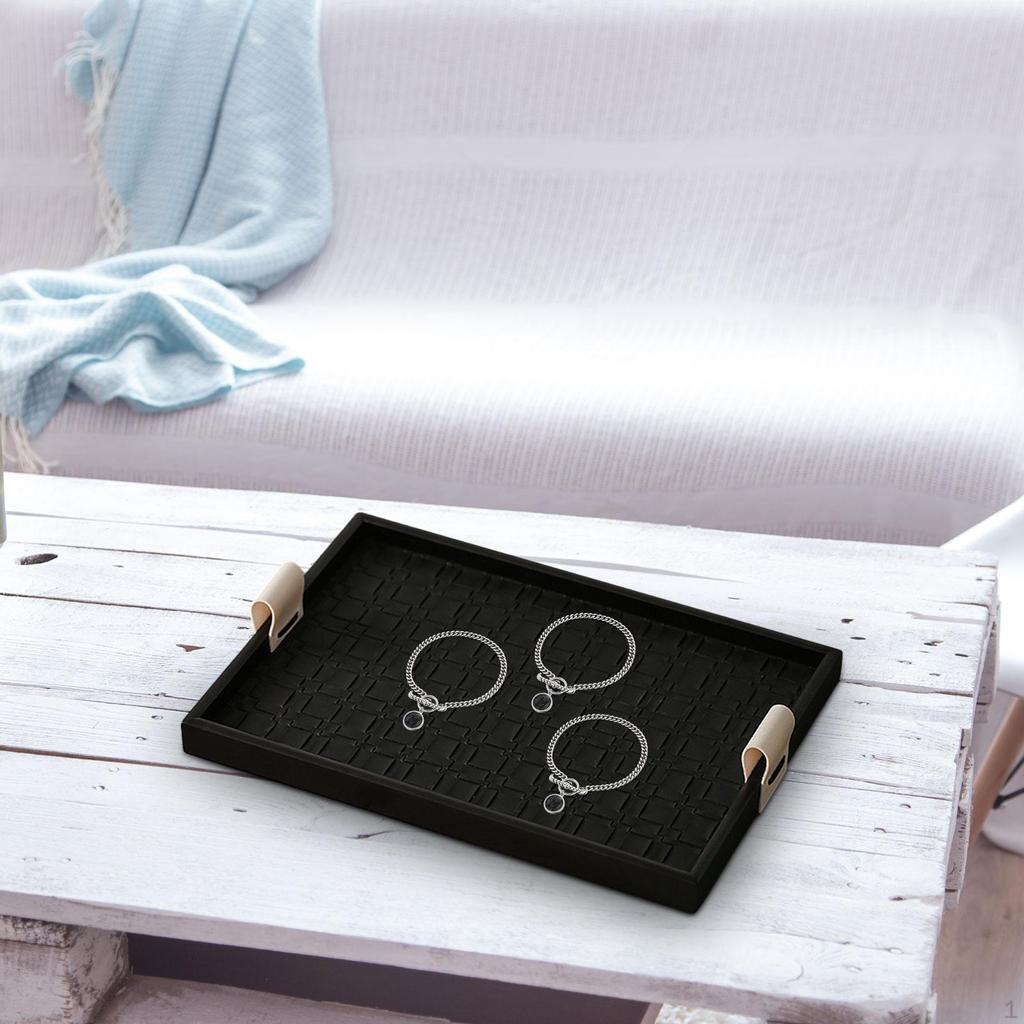 Jewelry Storage Tray Cosmetic Sundries Plate Decorative Versatile Necklace Display Dessert Serving
