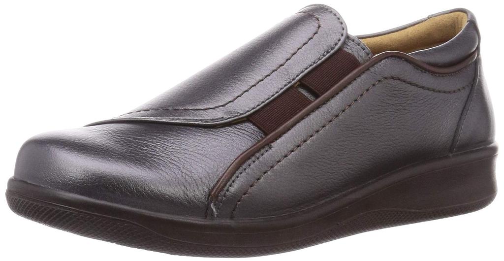 Spors SP2530 Women's Wide Walking Shoes, Medium Gray, 22.5 cm, 3E