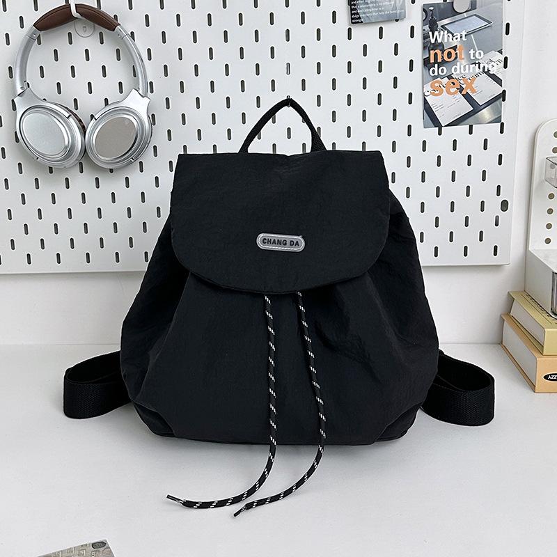 High-End Rucksack für Damen im koreanischen Stil, niedlich, leicht mit Kordelzug, für Pendler und Ausflüge