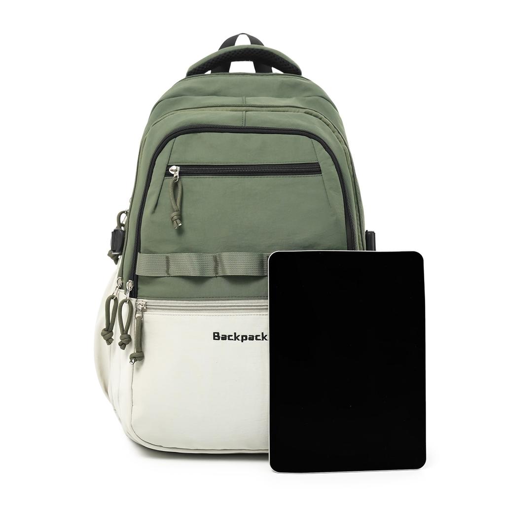 School bag new trendy outdoor casual large-capacity backpack, junior high and high school student class backpack, computer waterproof backpack