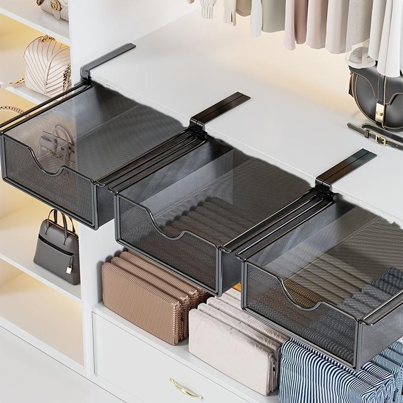 Clothing and Sock Organizer Box Pull-Out Storage Cabinet Layered Storage