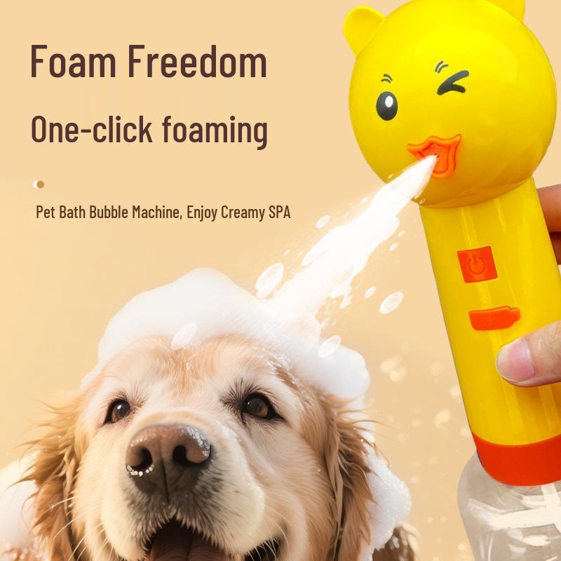 Evcil Hayvan Köpüklü Banyo Duş Köpürtücü - Tek Tuşlu Köpek ve Kedi Yıkama Seyreltme Makinesi