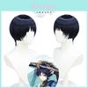 Dark Blue Kunikuzushi Cosplay Wig For Genshin Impact Adjustable Head Size Durable High Temperature Fiber Realistic Look