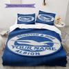 Brighton Hove Albion Custom Name Pattern Bedding Quilt Set Quilt Cover Pillowcase Home Birthday Gift(1 * Duvet Cover + 2 * Pillowcase, Without Core)
