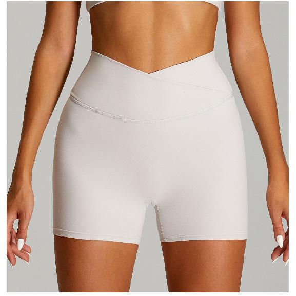 

Шорты для йоги с высокой талией для женщин, облегающие, фитнес-шорты для подтяжки живота и бедер, спортивные шорты телесного цвета XL