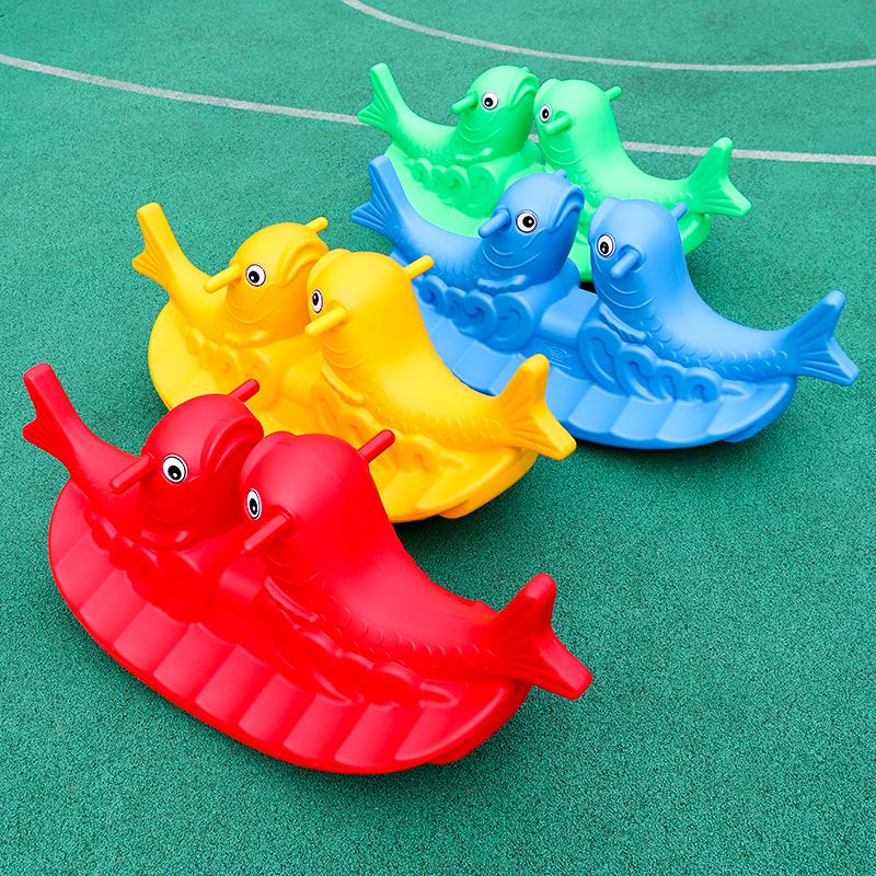 Thickened Plastic Animal Kindergarten See-Saw Children's Play Equipment Home Use Large Size Double Person See-Saw for Kids