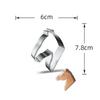 Horse Cowboy Cookie Cutter Mould Stainless Steel Pony Horseshoe Cowboy Shapes Biscuit Mold Fondant Pastry Decor Baking Tools