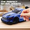 1:24 RC Drift Car, 2.4G 30+KM/H High Speed Racing Car with LED Lights & Drift Tires, Roadblocks, Christmas Gift for Boys
