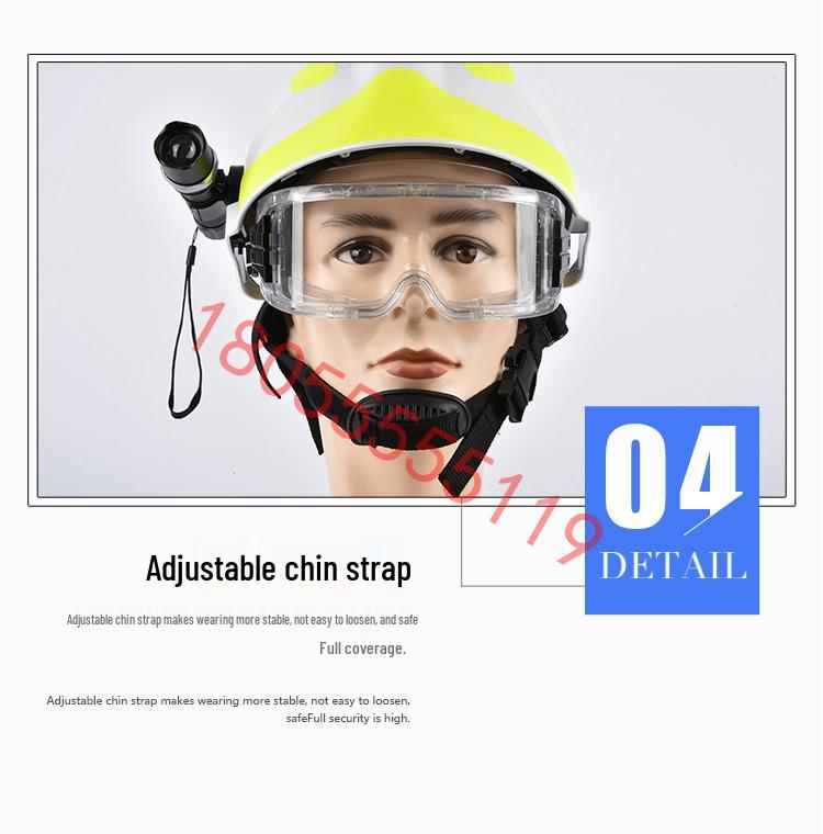 F2 Fireproof Rescue Helmet - Disaster Relief and Firefighting, High Temperature Resistant
