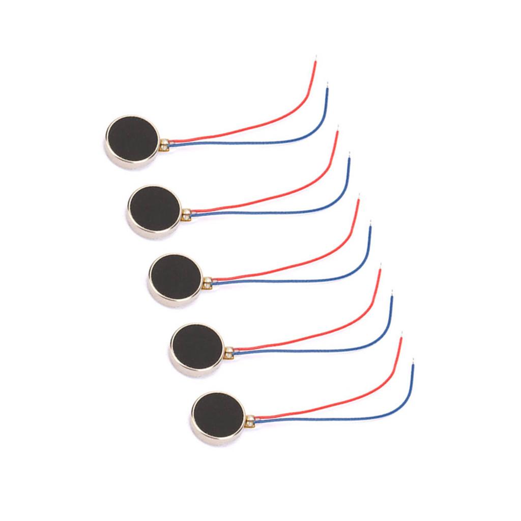 5pcs DC 3V 80mA Pager and Cell Phone Coin Flat Vibrating Micro Motor 10x2mm 11000RPM 1020(27mm)