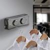 Retractable Steel Wire Indoor Clothesline: Double-Line Invisible Drying Rack for Balcony Use