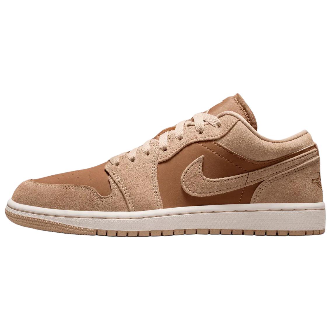 Jordan Air Jordan 1 Винтажные Баскетбольные Кроссовки Женские Низкие Светло-коричневые DC0774-205 37.5