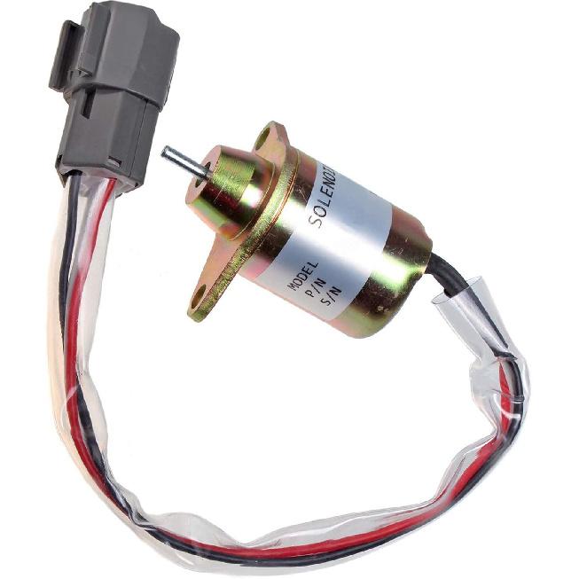 Fuel Shutoff Solenoid 129612-77940 YM129612-77940 Compatible with Yanmar 4TNV98 4TNV94 Engine