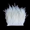 10 Meter Fluffy Rooster Feather Ribbion Fringe 8-13CM Tassless Crafts Dress Decoration Natural Colored Chicken Plumes Accessories